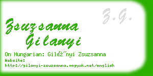 zsuzsanna gilanyi business card